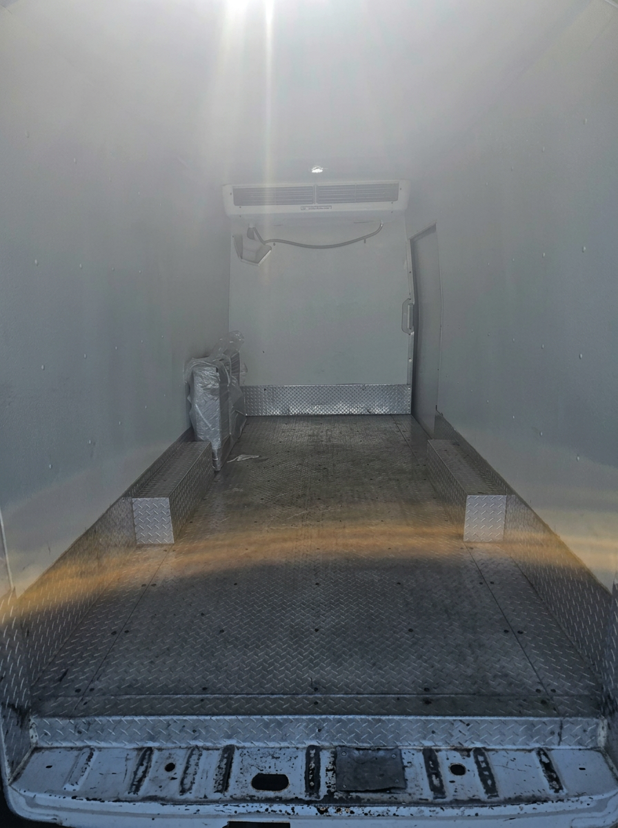 Clean, empty insulated cargo interior
